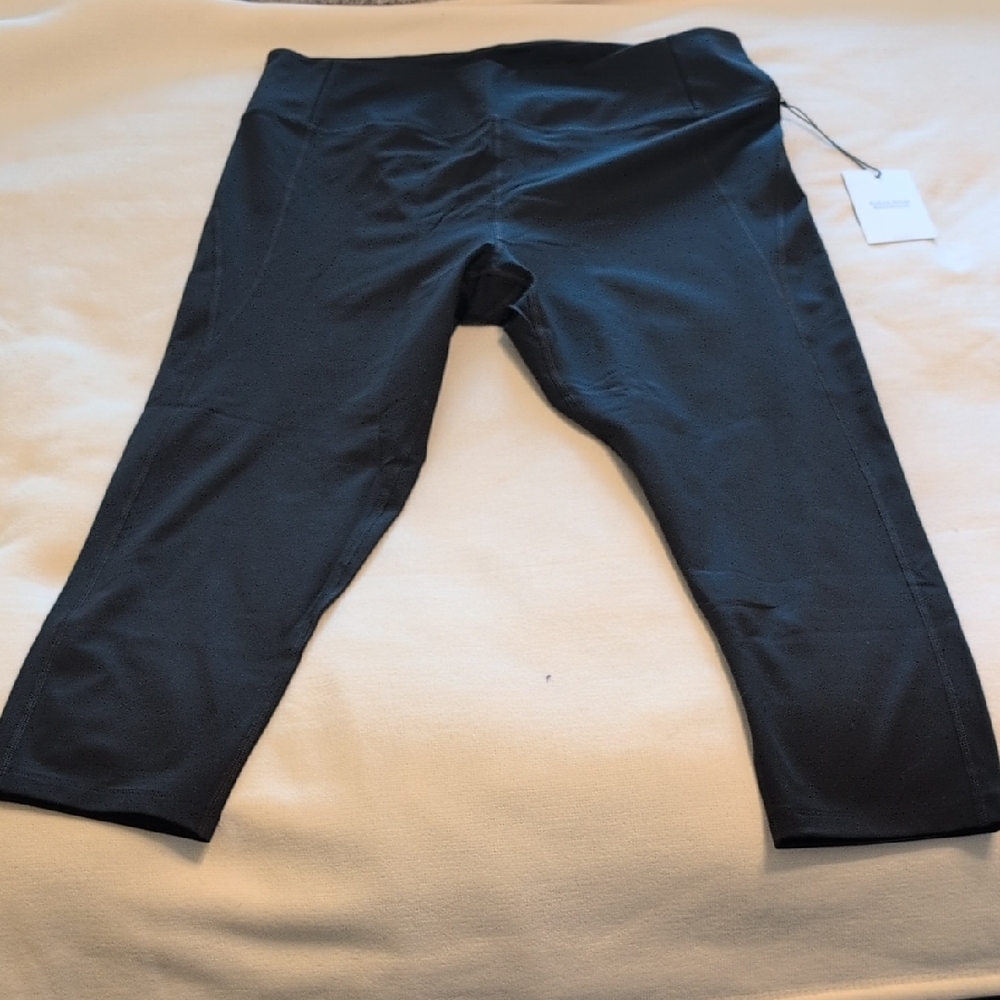 Girlfriend Collective Black High Rise 7/8 Leggings Athletic Wear - Picture 2 of 10
